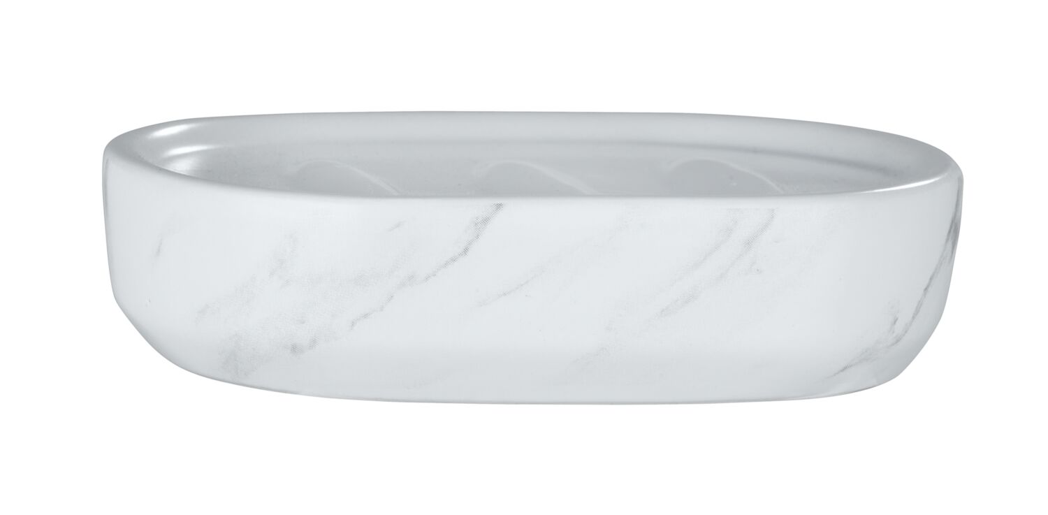 Porte-savon Adrada céramqiue blanc/gris - WENKO