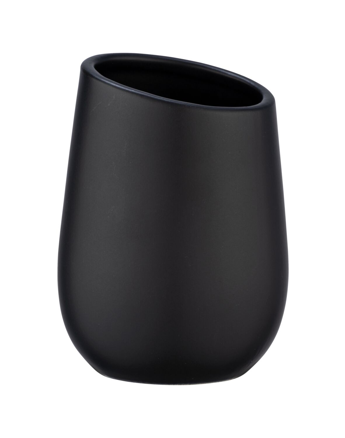 Gobelet brosse à dents Badi céramique noir - WENKO