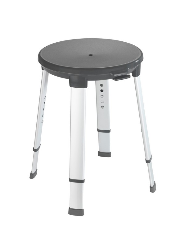 Tabouret sdb rond rotatif secura premium