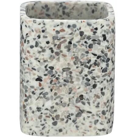 Gobelet brosse à dents Terrazzo polyresine multicolore - WENKO