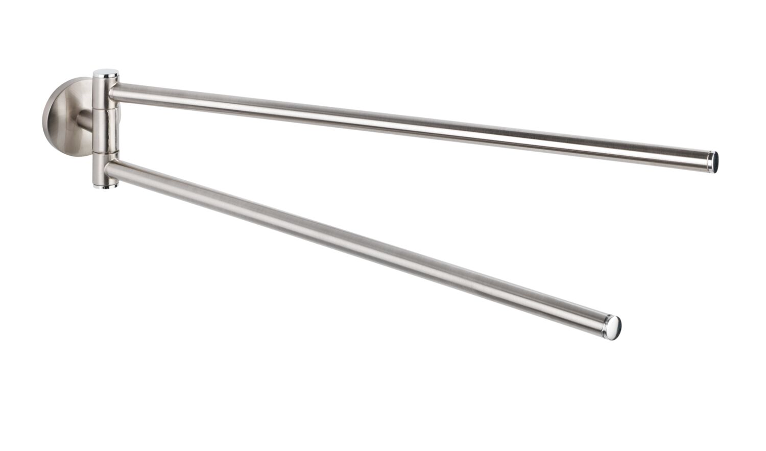 Porte-serviettes Cuba 2 barres mobiles inox chromé mat - WENKO