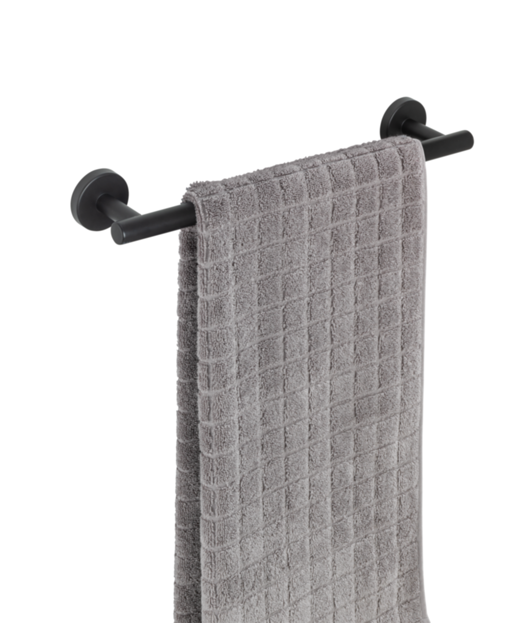 Porte-serviette 40 cm Bosio Black mat - WENKO