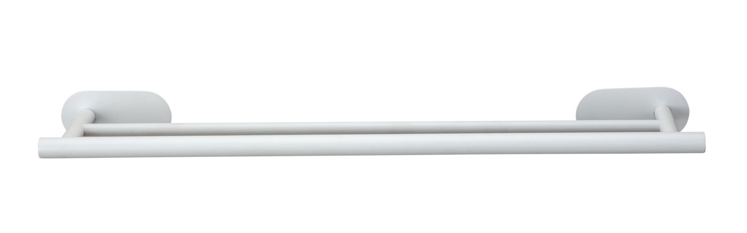 Porte-serviettes duo adhésif Orea blanc 60cm - WENKO
