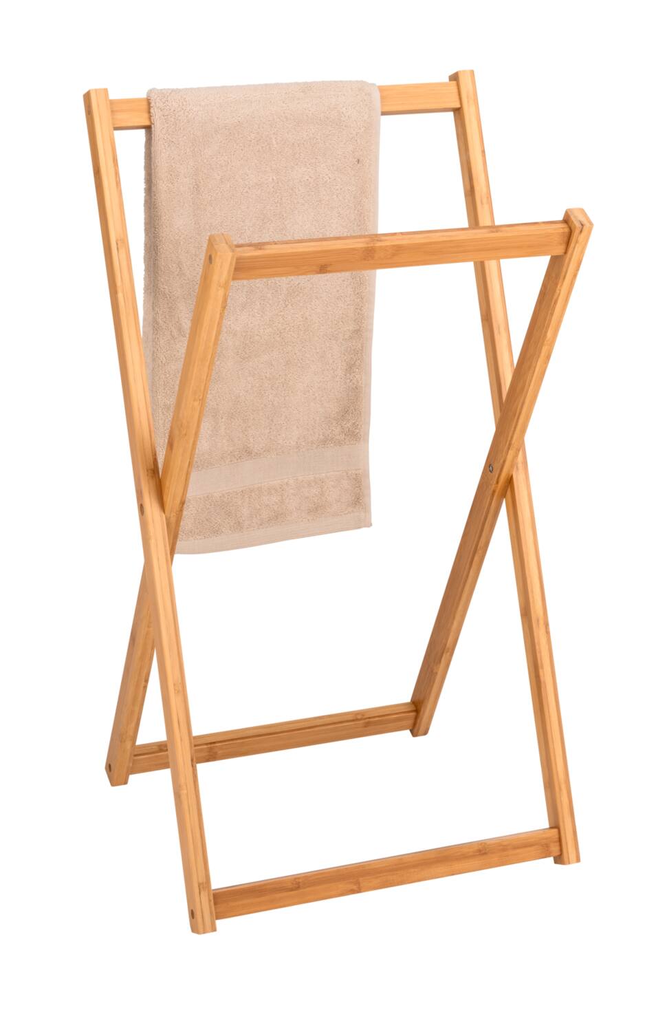 Porte-serviettes Bambusa repliable bambou naturel