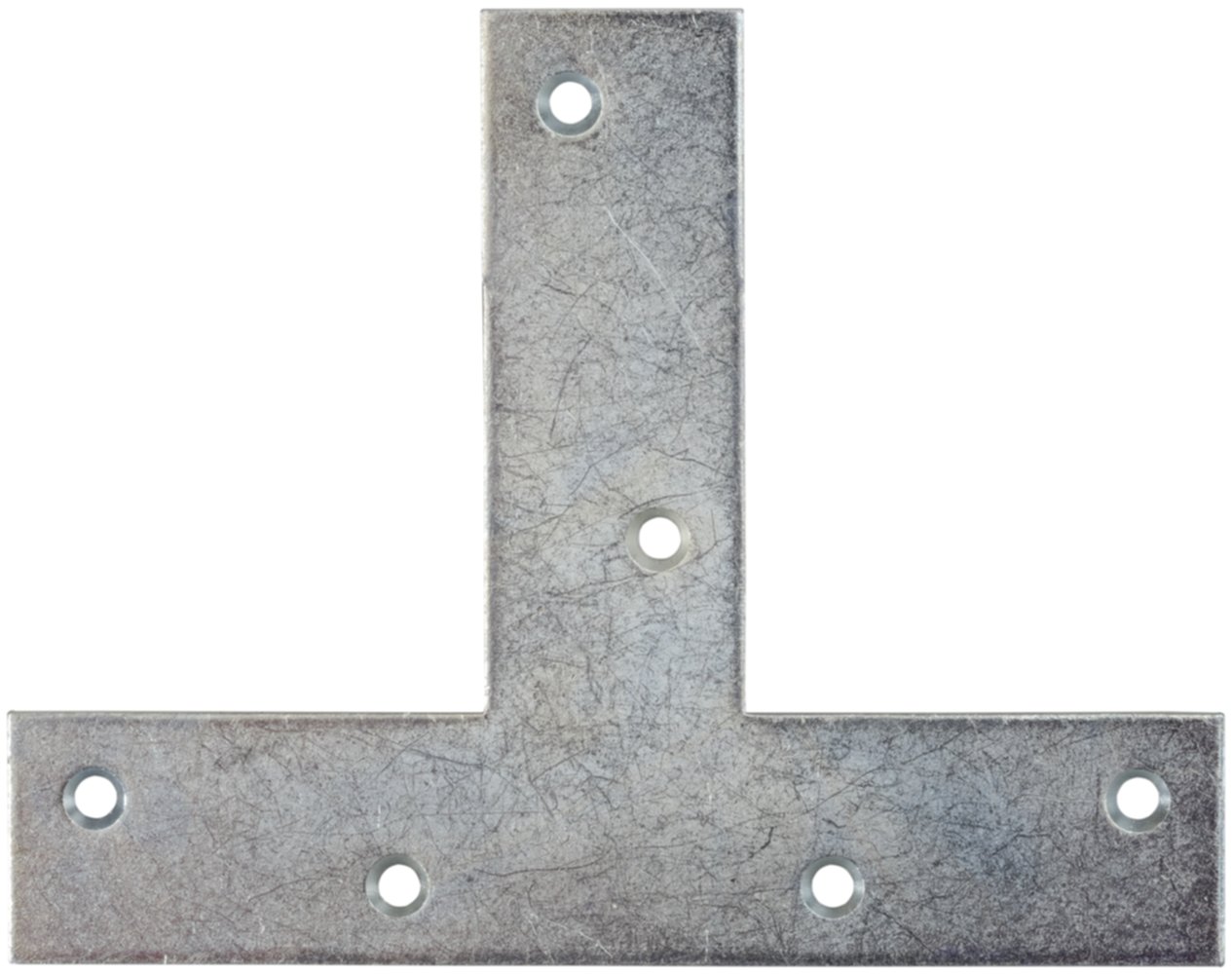 Équerre plate en T, 70 x 50 x 16 x 2 mm, acier zingué