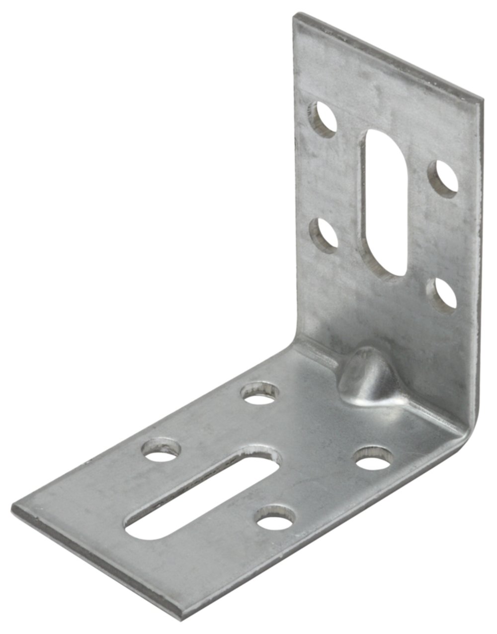 Équerre réglable avec trou oblong, 52 x 50 x 30 x 2, acier galvanisé sendzimir