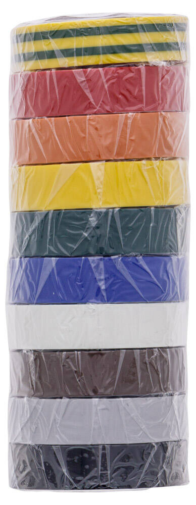 Ruban adhésif Isolant PVC HelaTape Flex 15 multicolore 15x1 -HELLERMANNTYTON