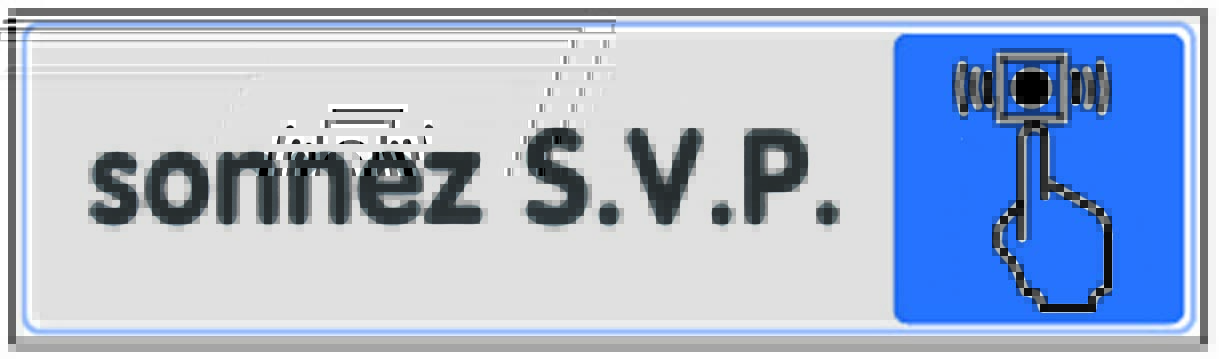 Plaquette signalétique 