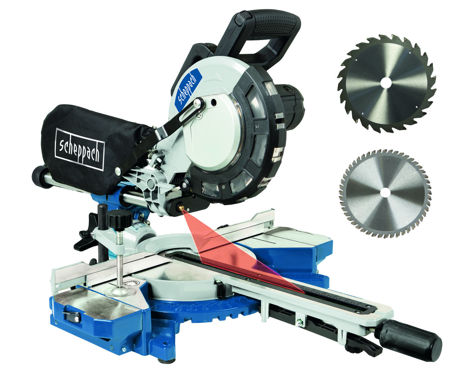 Scie à onglet radiale HM216 Ø216mm 2000W - SCHEPPACH