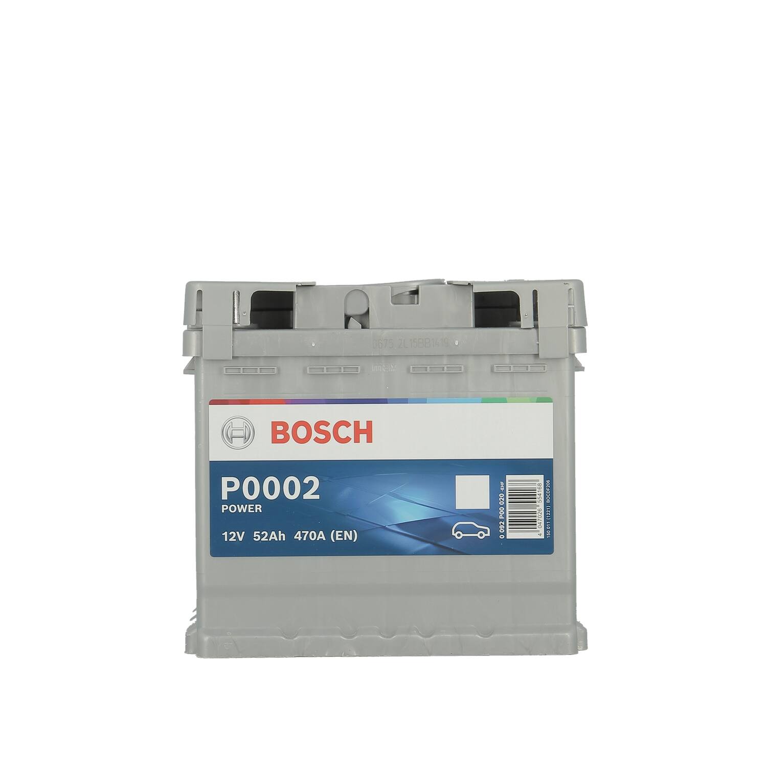 Batterie voiture 470A 52Ah P0002 - BOSCH