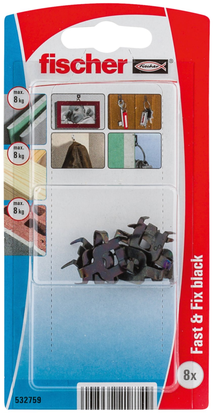 Crochet mural Fast & Fix noir