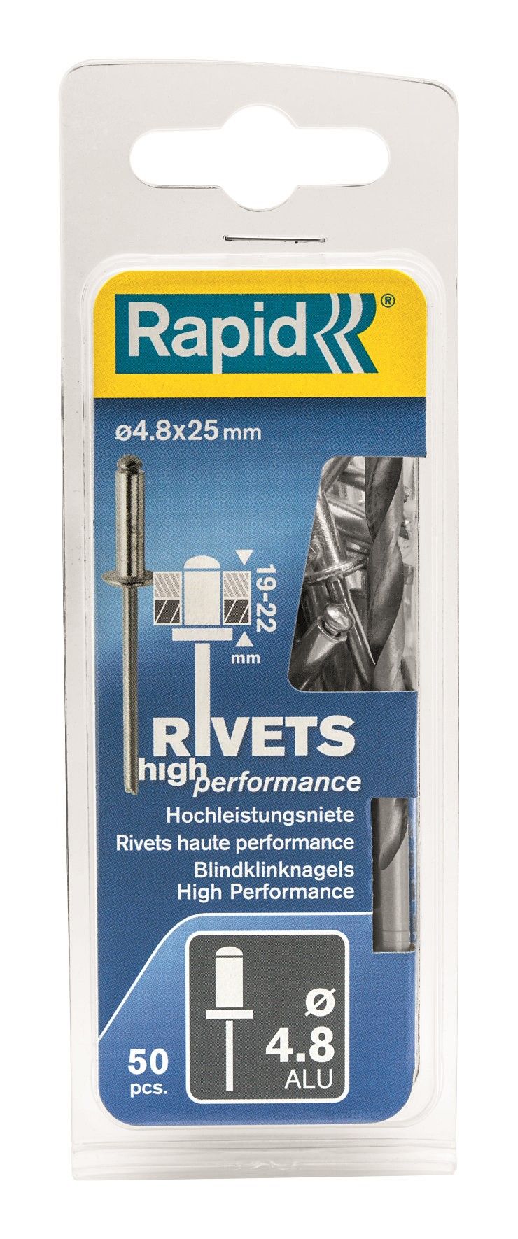 Rivets hautes performances  Ø 4,8 x 25 mm