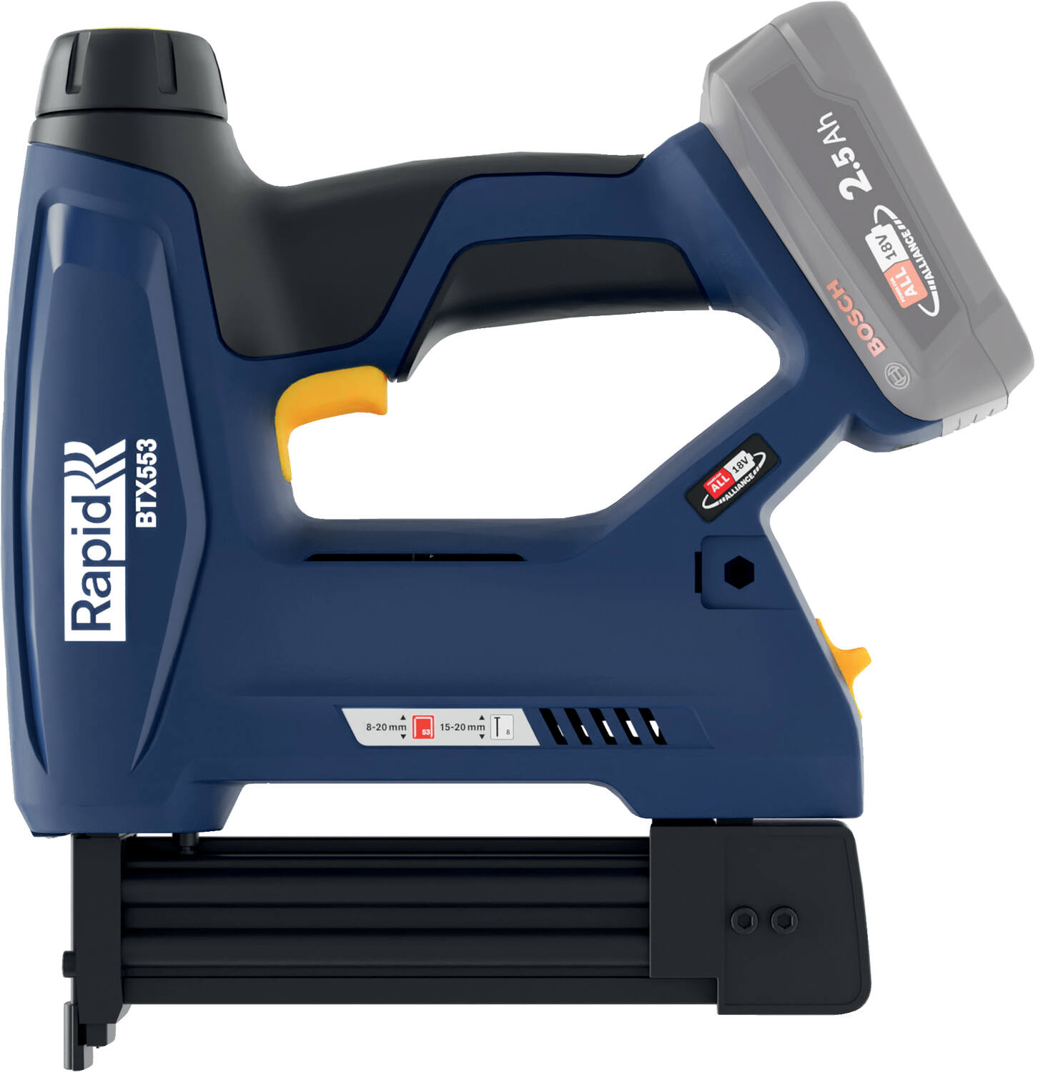 Agrafeuse-cloueuse à batterie 18V Power for All BTX553 - RAPID