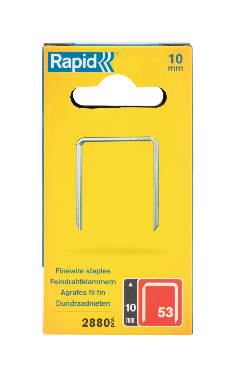 2880 Agrafes fil fin N°53 10mm - RAPID