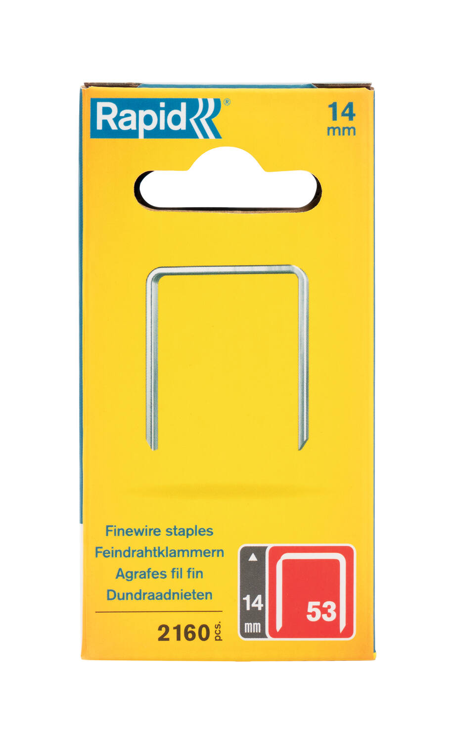 2160 Agrafes fil fin N°53 14mm - RAPID