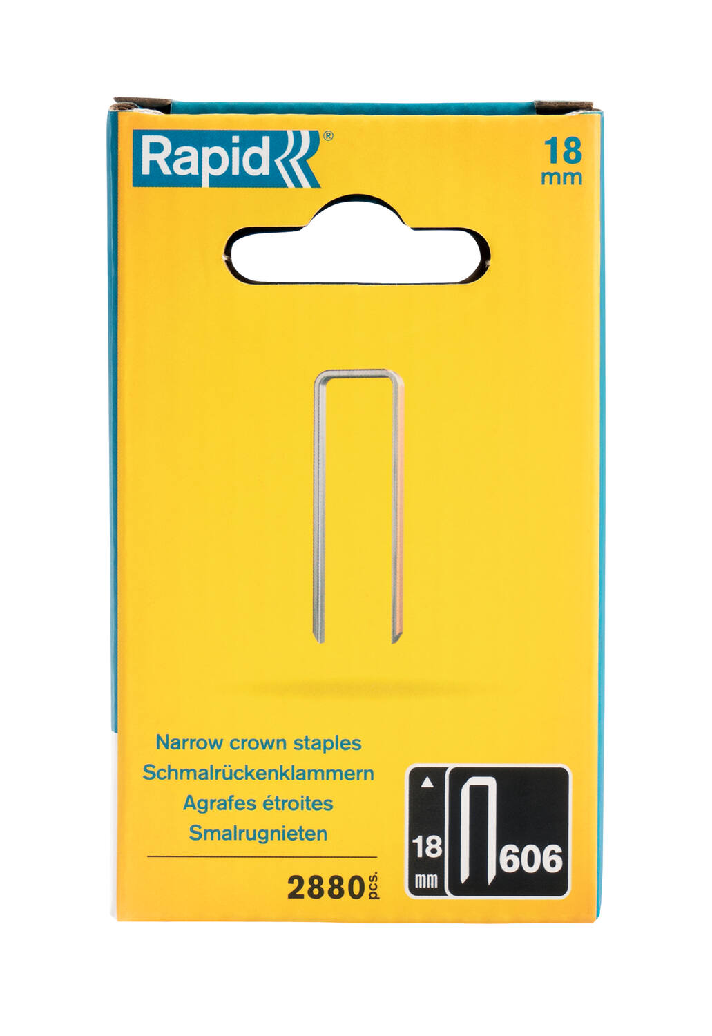 2880 Agrafes étoites N°606 18mm - RAPID