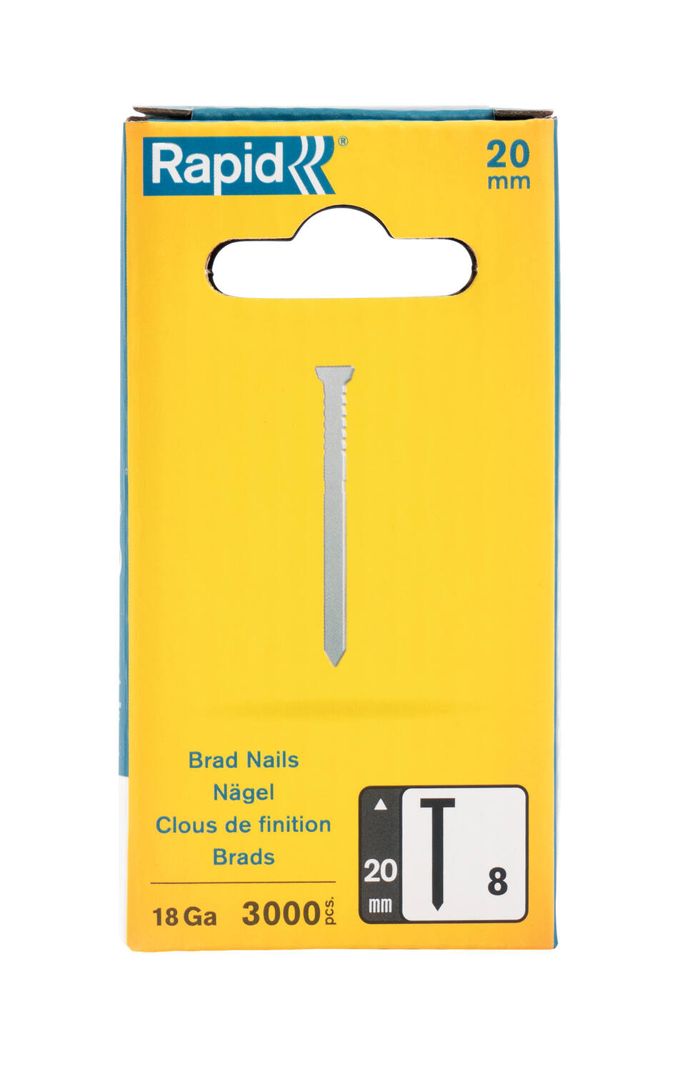 3000 Clous de finition N°8 20mm - RAPID