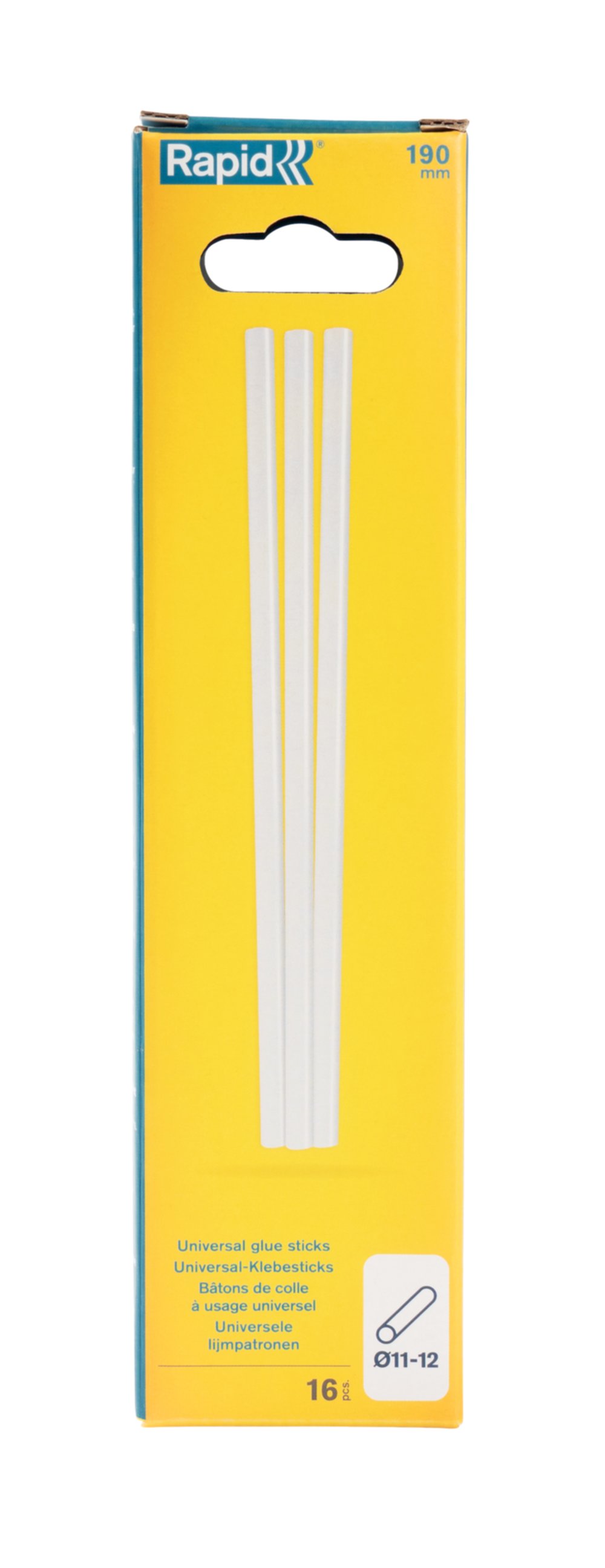 16 Bâtons de colle universelle transparente Ø12mm - RAPID