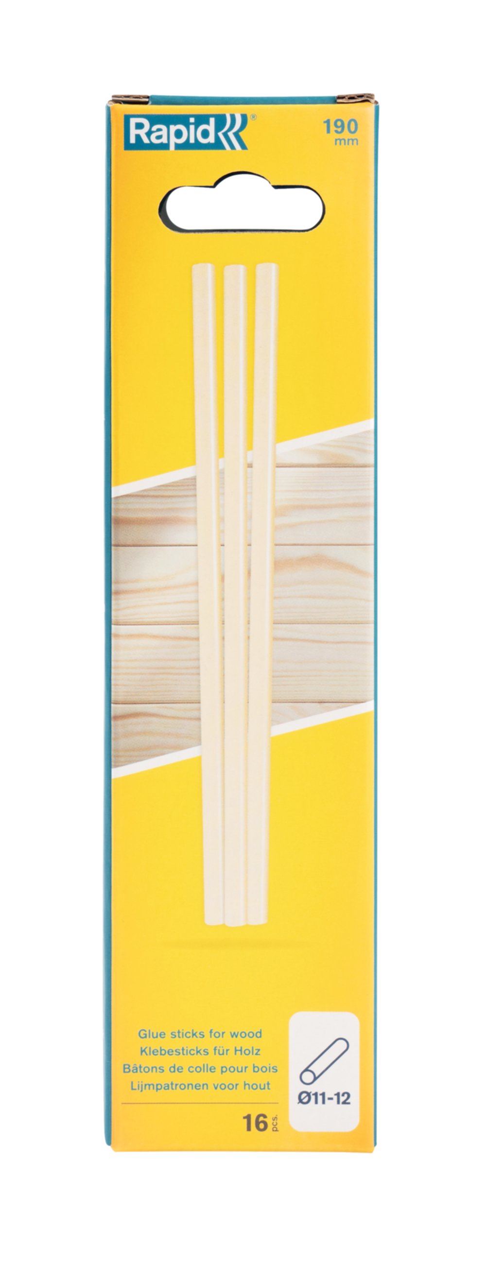 16 Bâtons de colle à bois Ø12mm - RAPID