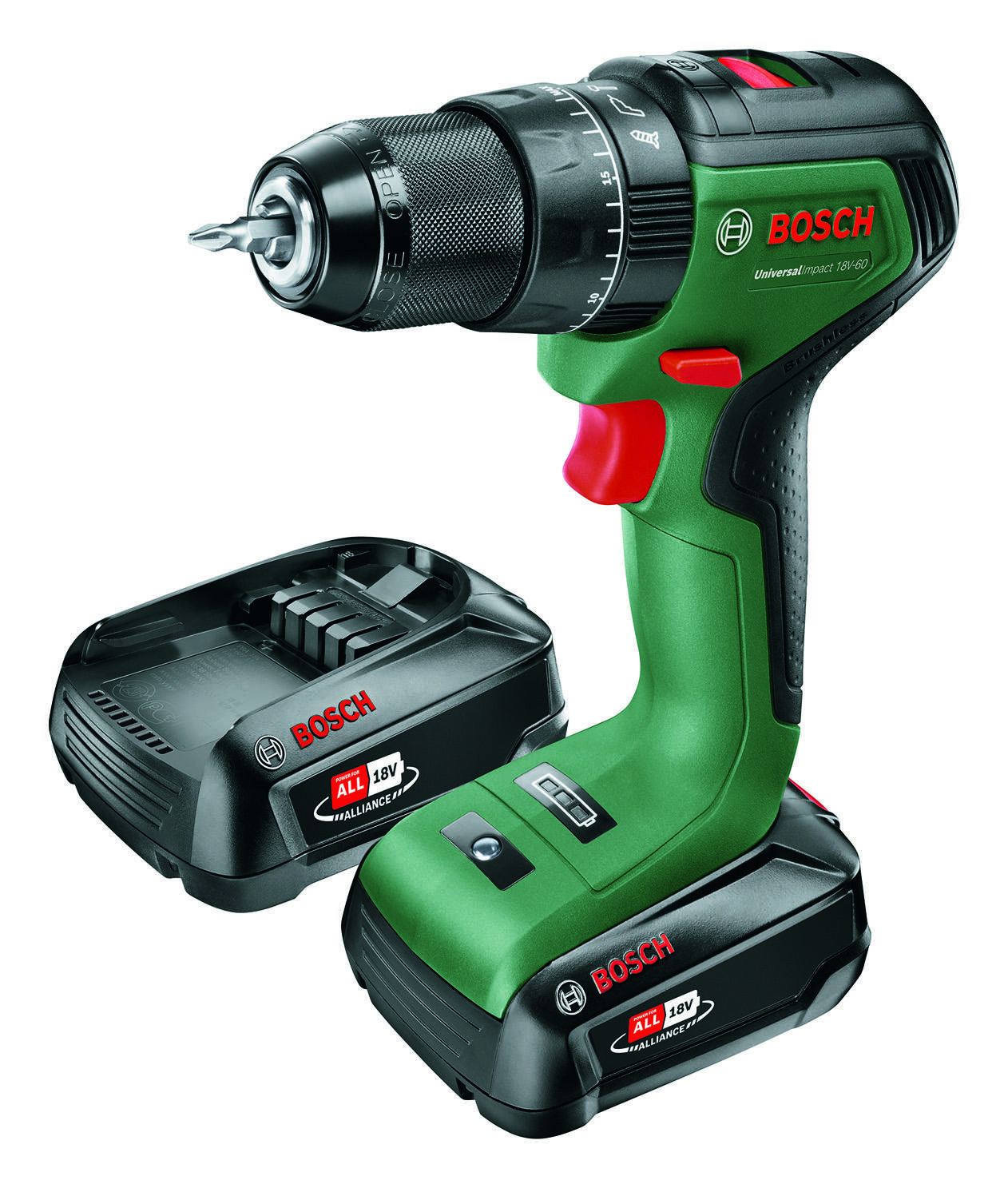 Perceuse-visseuse 18V UniversalImpact +2 batteries 2Ah - BOSCH