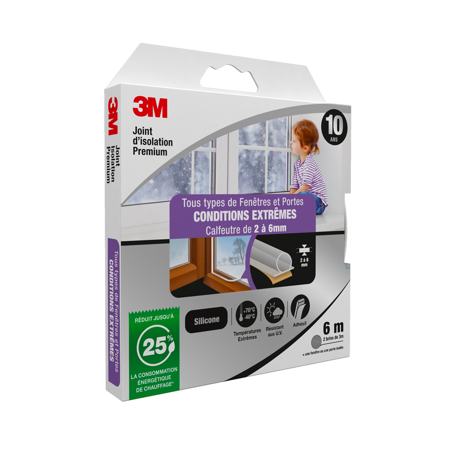 Joint isolation premium tous types de portes et fenêtres conditions extrêmes 3M