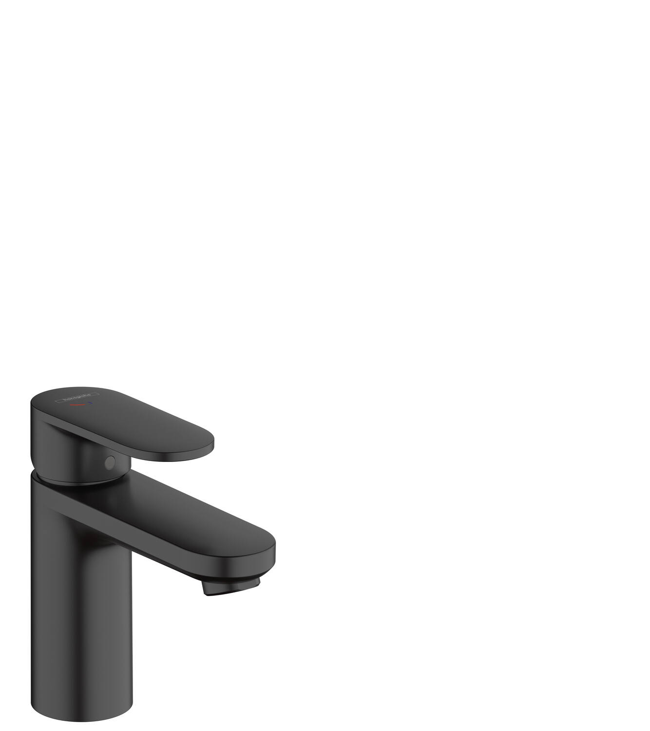 Mitigeur de lavabo Vernis Blend 100 CoolStart + tirette + vidage synthétique Noir mat - HANSGROHE