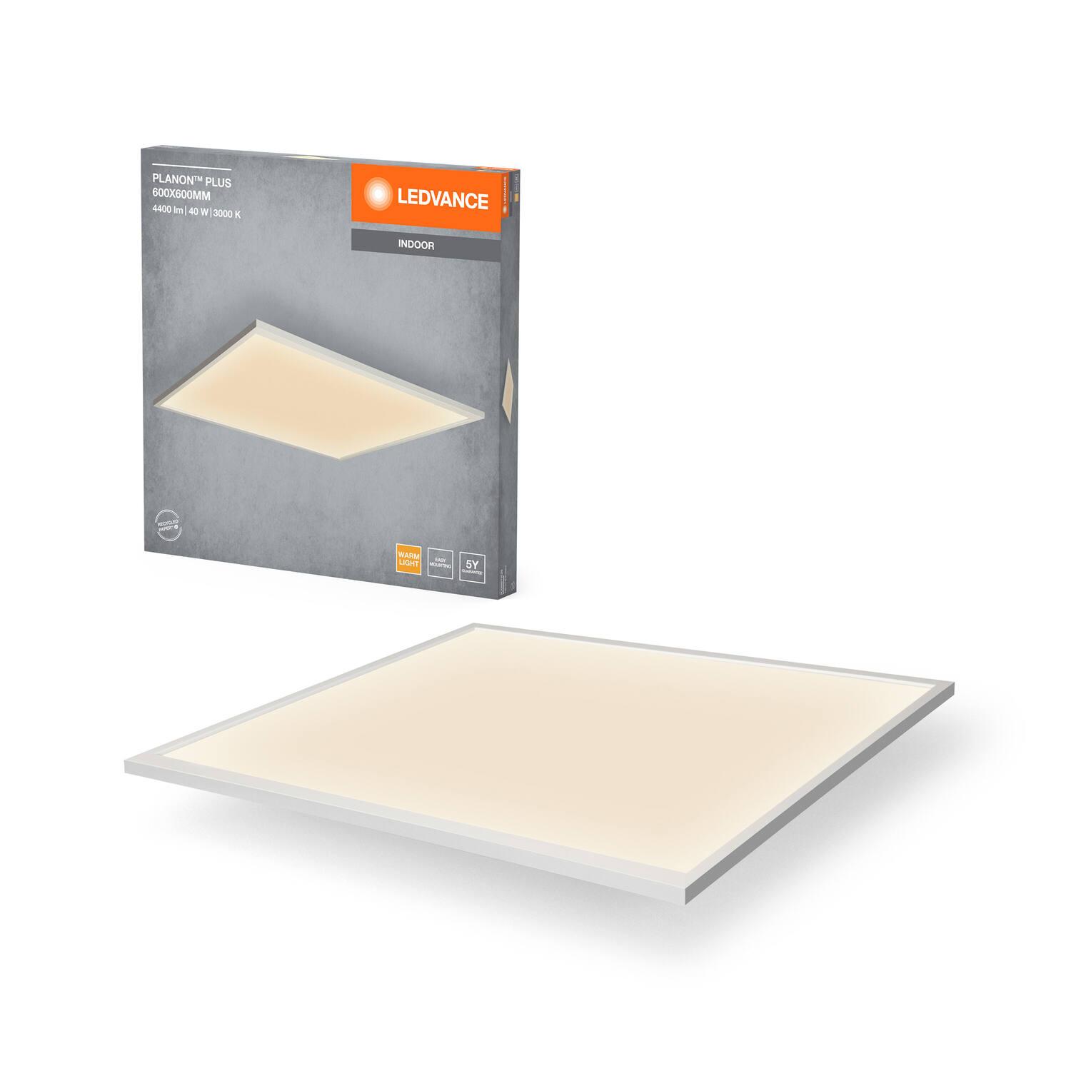 Plafonnier LED Planon Plus 60x60cm 40W 3000K 830 White - LEDVANCE