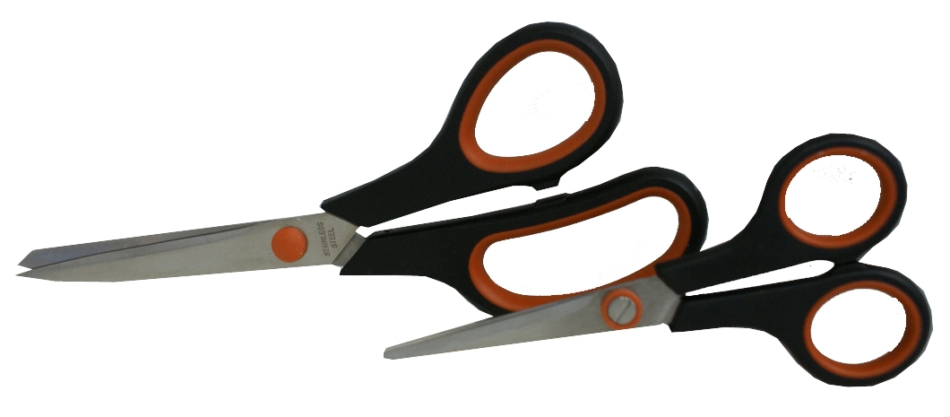 Ciseaux x2 bi-matière 14cm/21cm - FISCHER DAREX