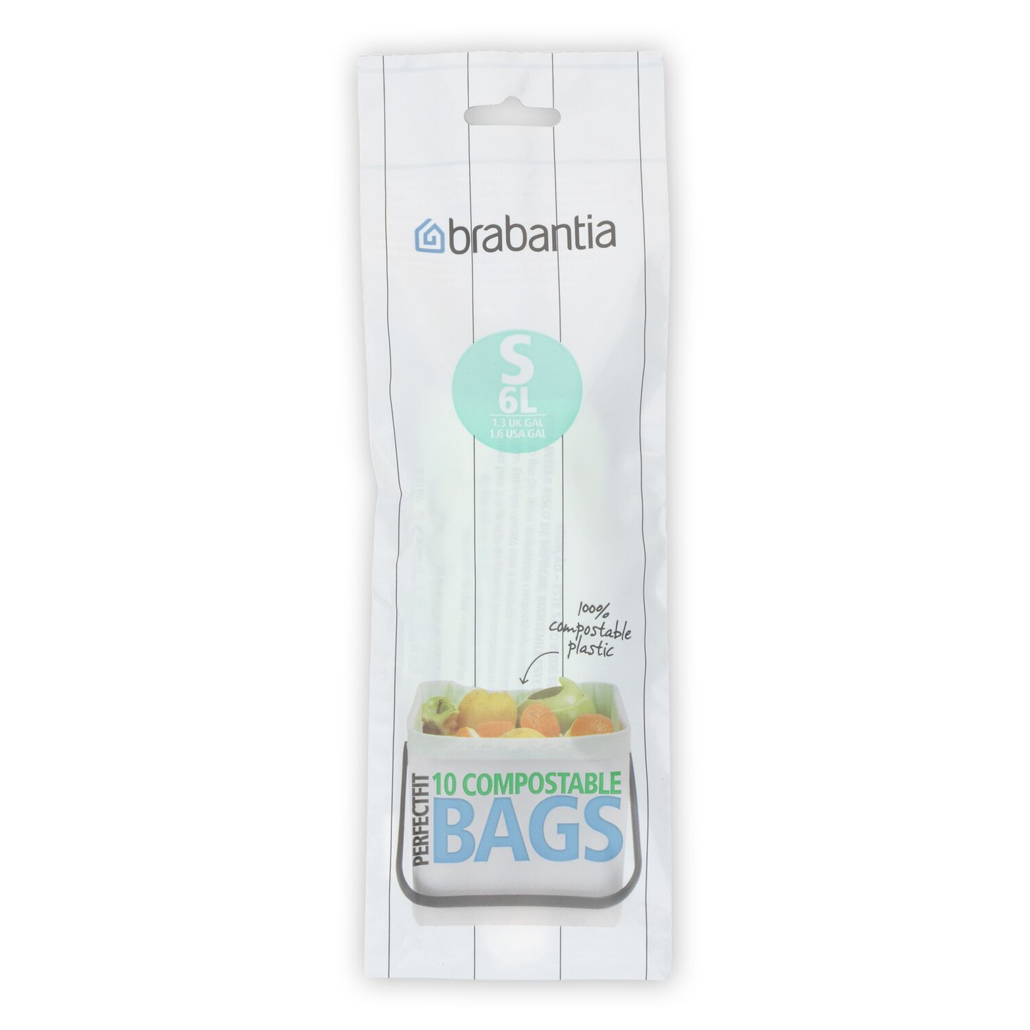 Sacs poubelle compostables S, 6L BRABANTIA