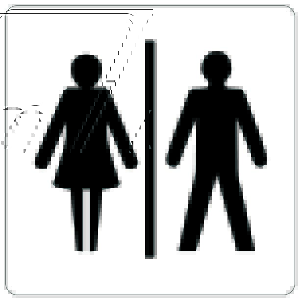 picto adhésif europe 100x100 mm toilettes h/f - NOVAP