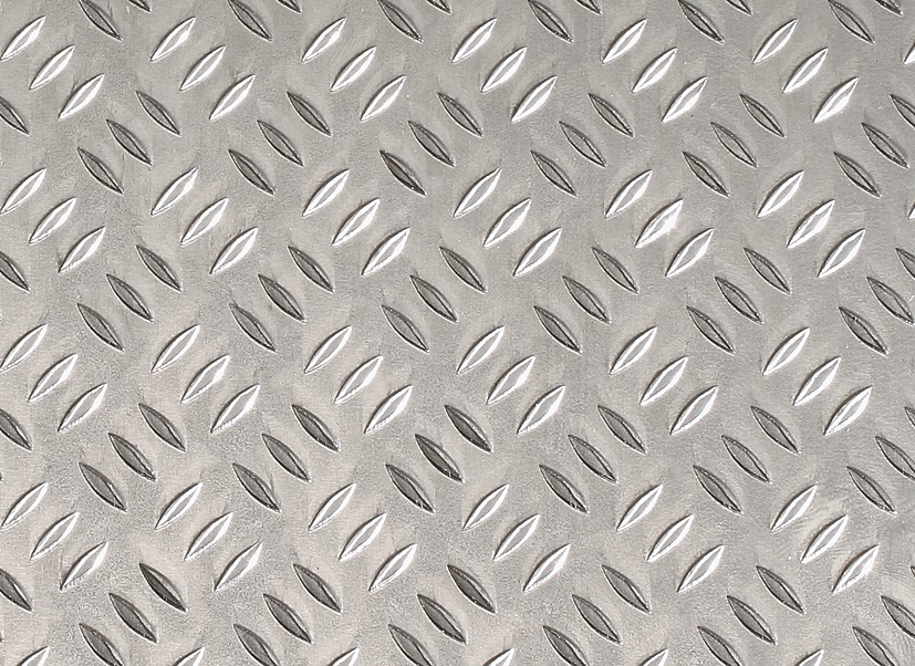 Tôle argente grain de riz alu mm.50x40