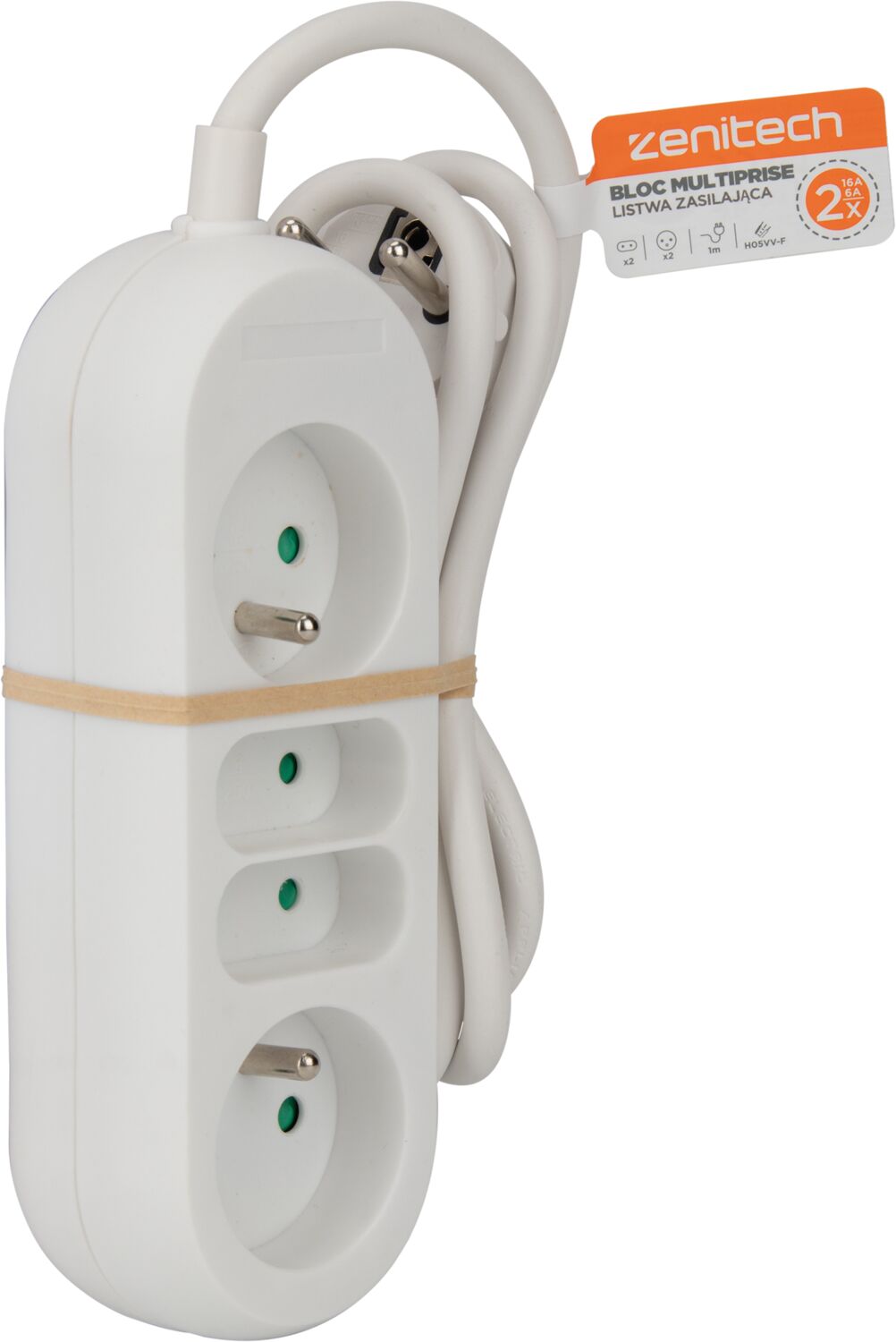 Multiprise 2 Prises 6A + 2 Prises 16A - ZENITECH