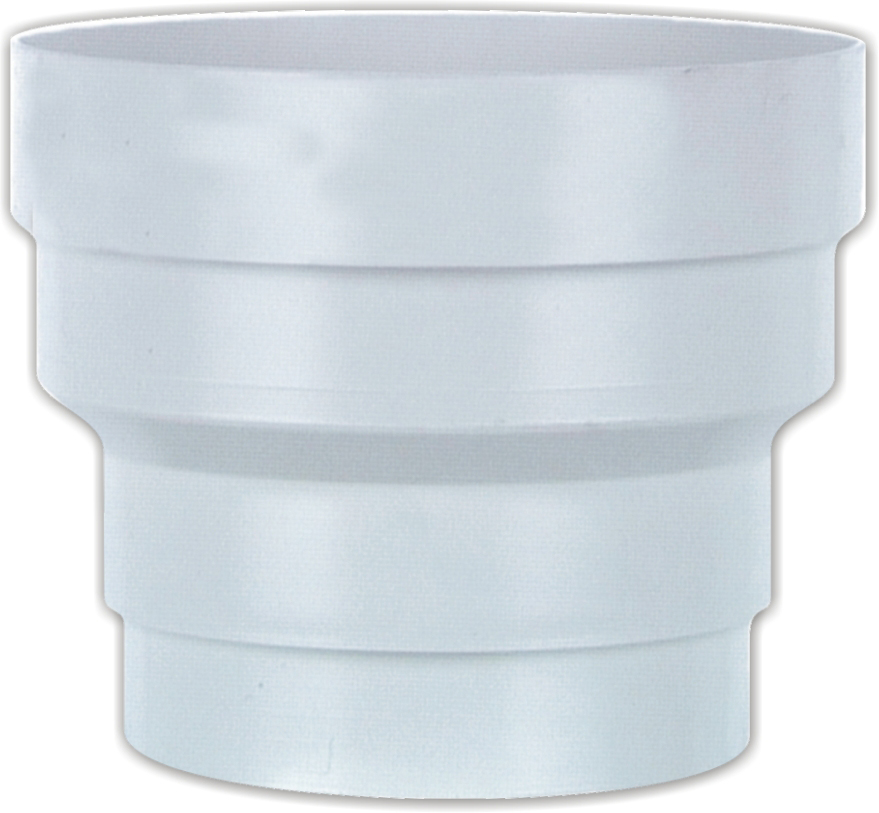 réduction droite ø125/100mm - blanc - AUTOGYRE