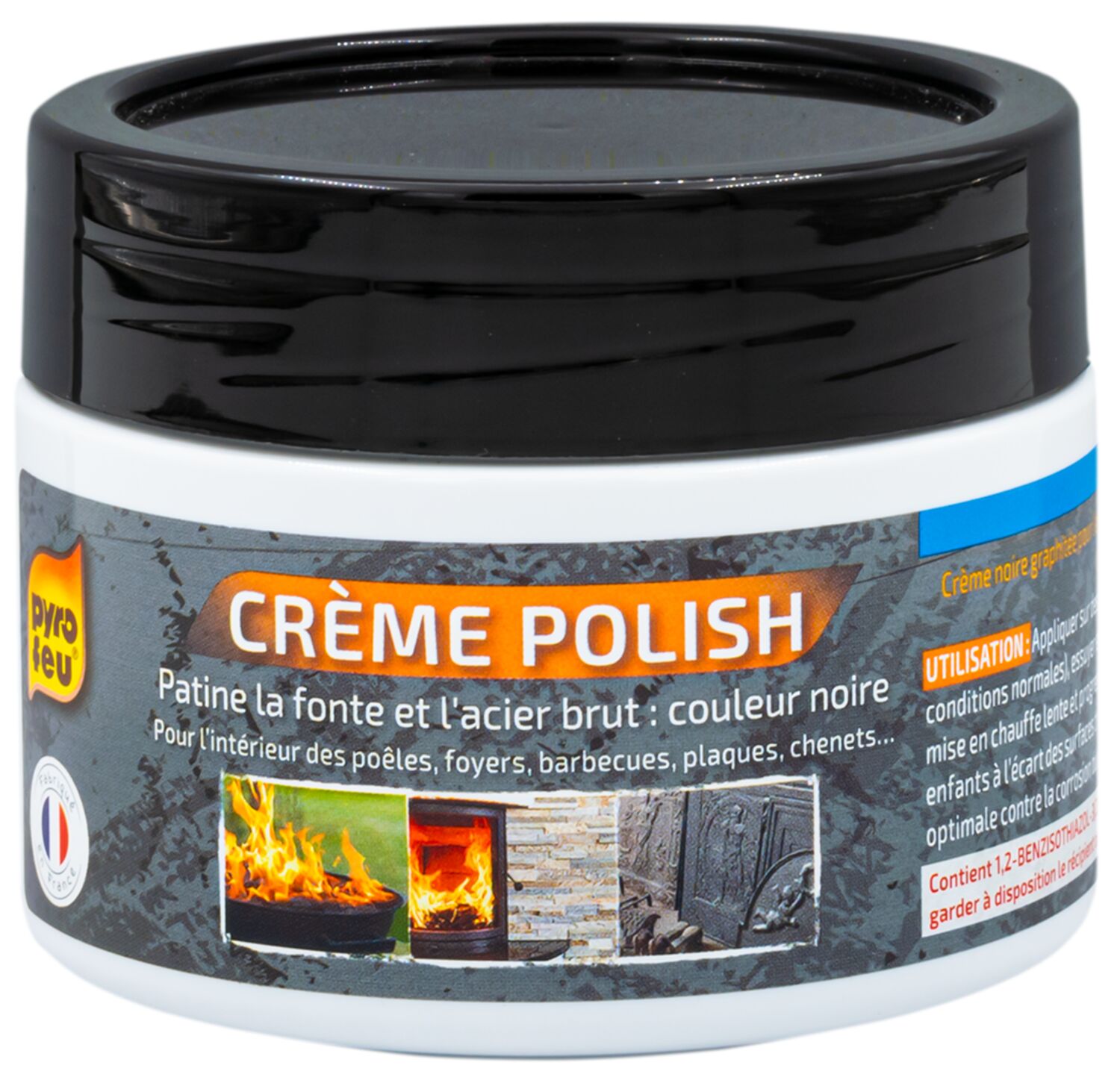 Crème polish noir pot de 200 ml - PYROFEU