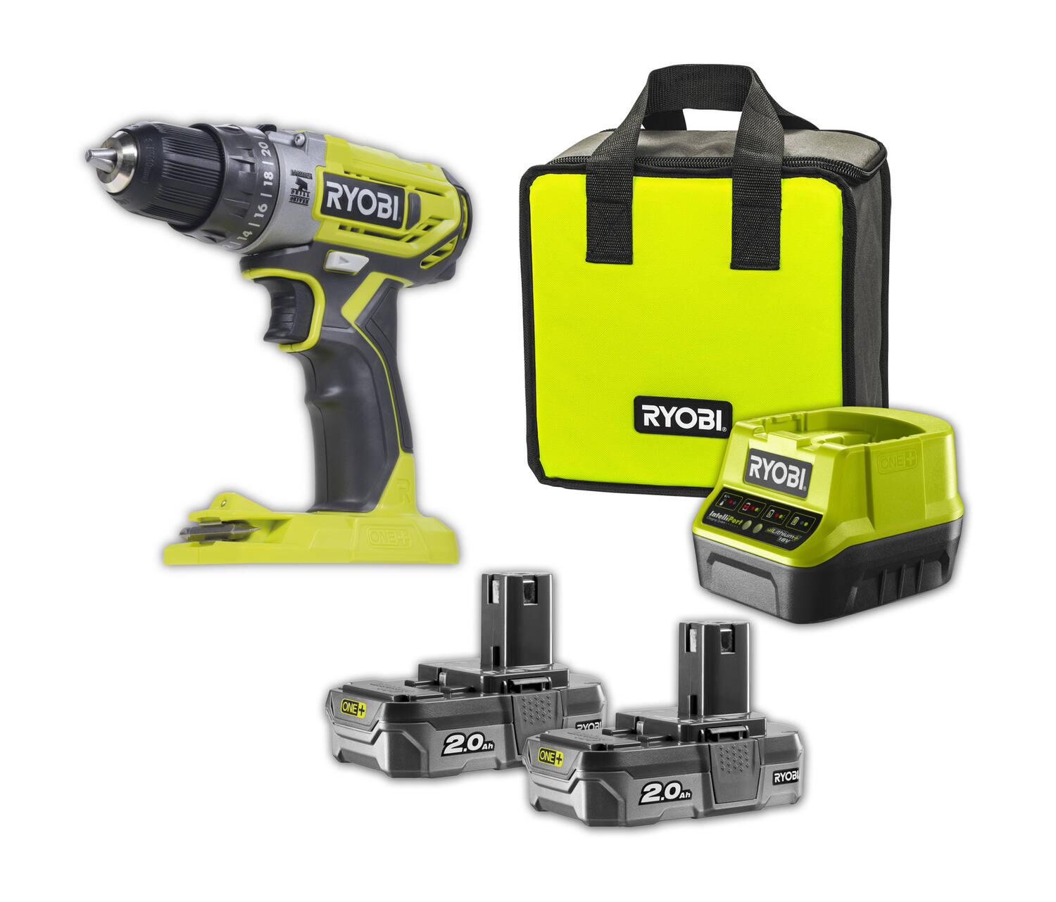 Perceuse-Visseuse à Percussion Sans Fil Compacte R18PD2-220S 18V - RYOBI