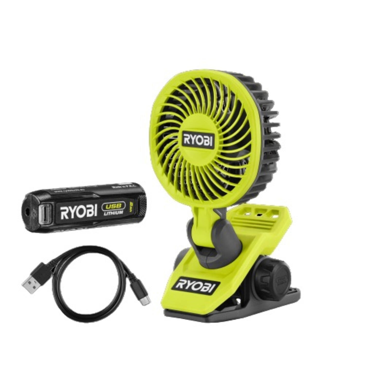 Ventilateur RCF4-120gr 4V 1x2Ah Ø9cm - RYOBI