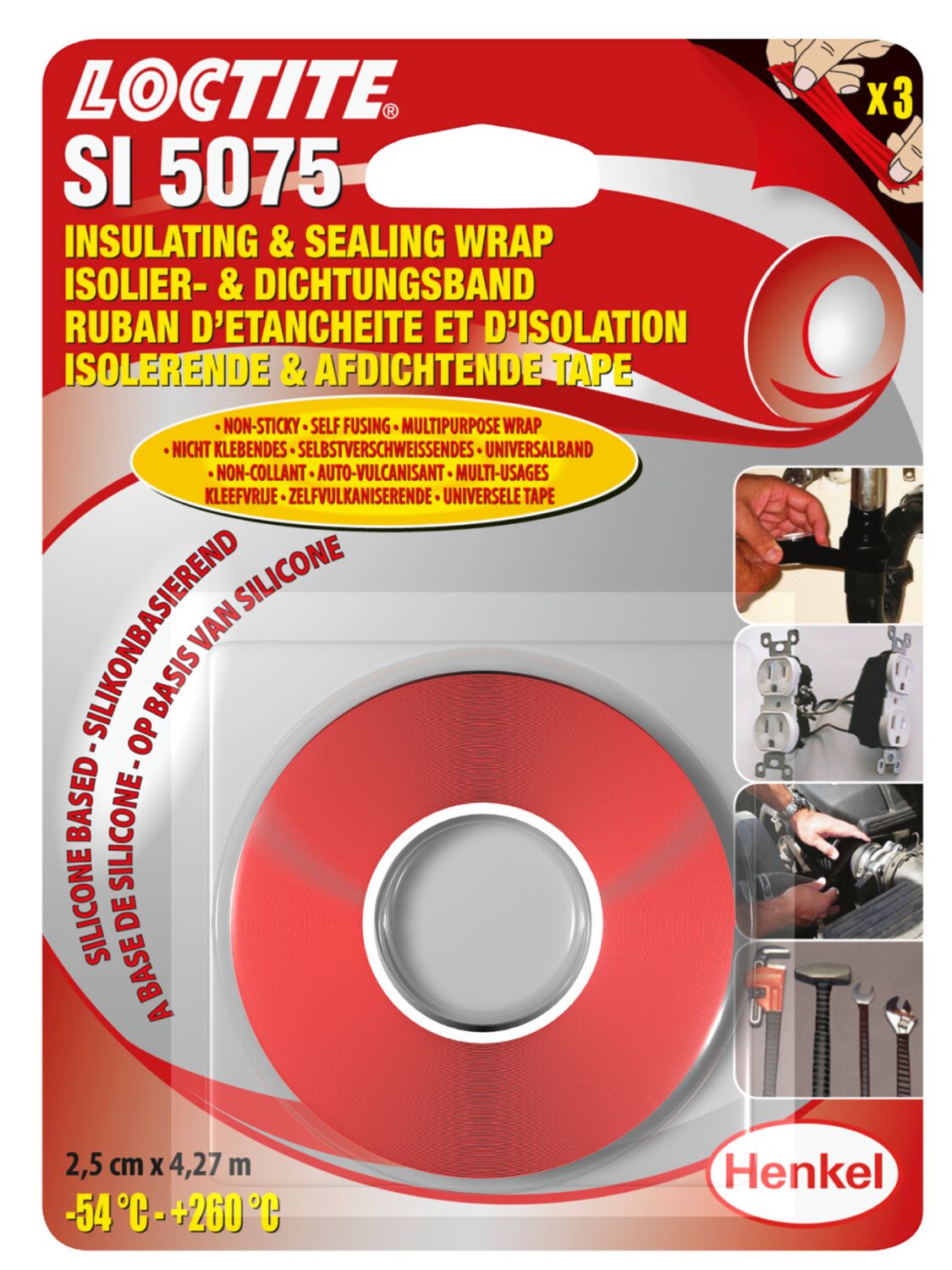 Ruban d'étanchéité et d'isolation SI 5075 4,27m - LOCTITE