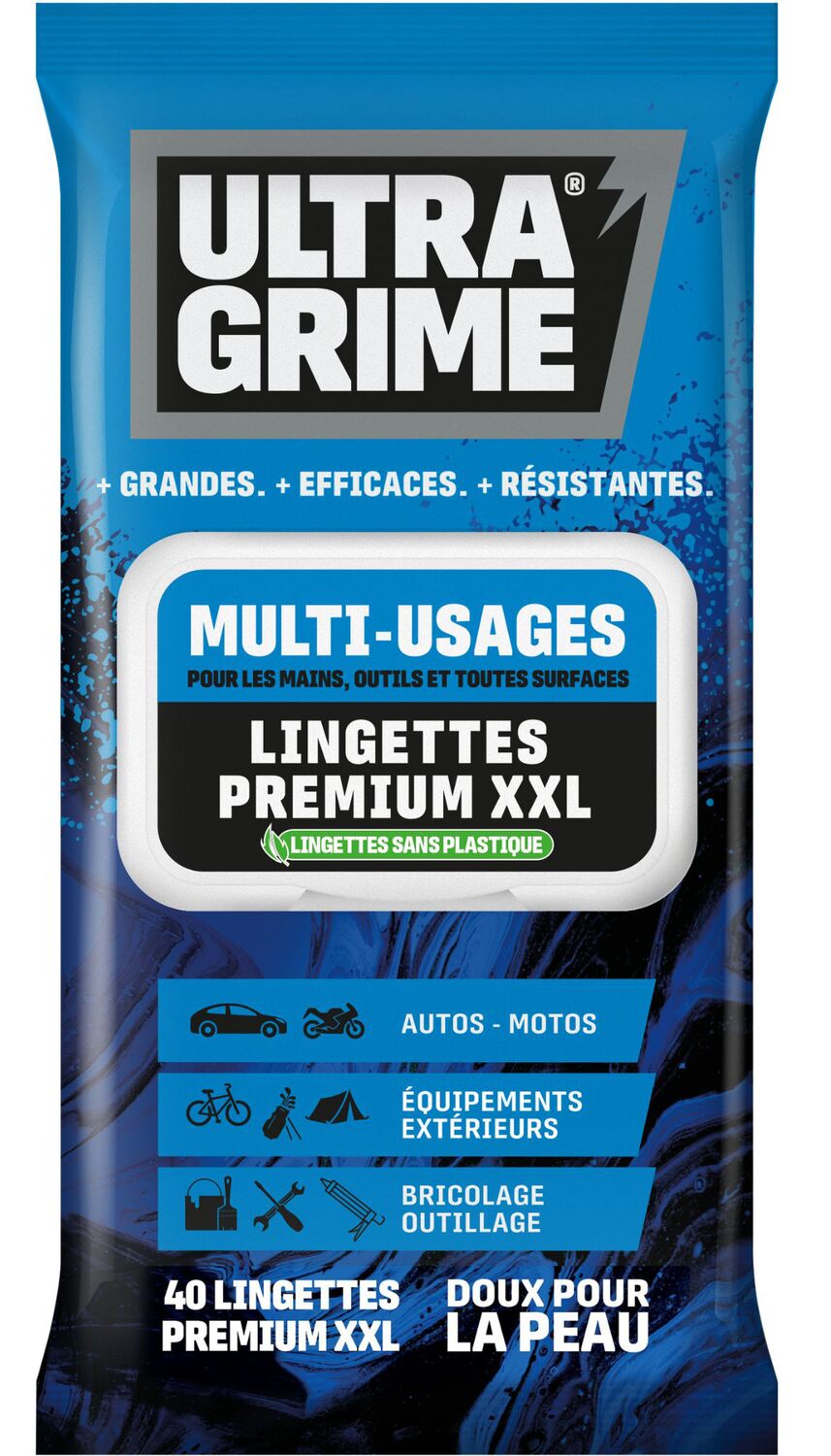 40 Lingettes Bricolage XXL - ULTRA GRIME