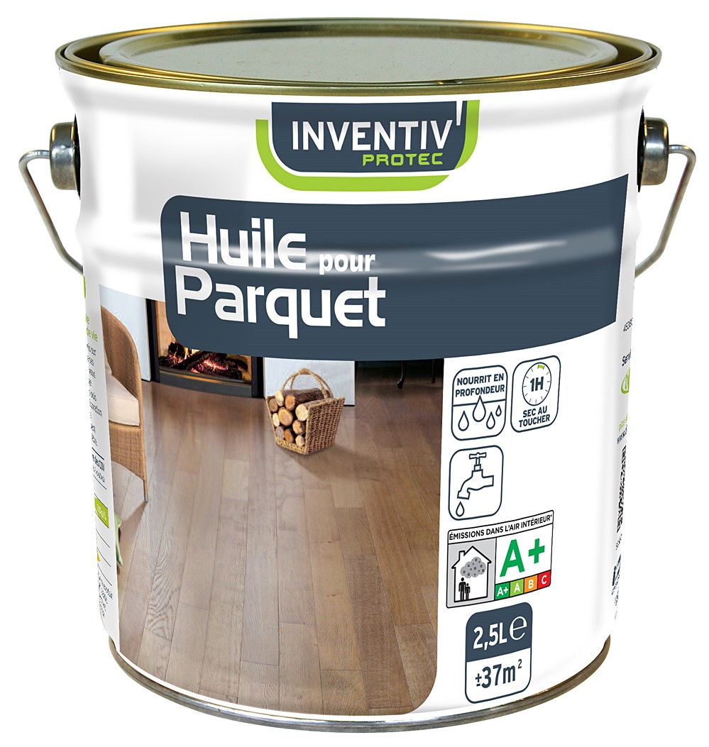 Huile pour parquet INVENTIV 2.5l incolore naturel