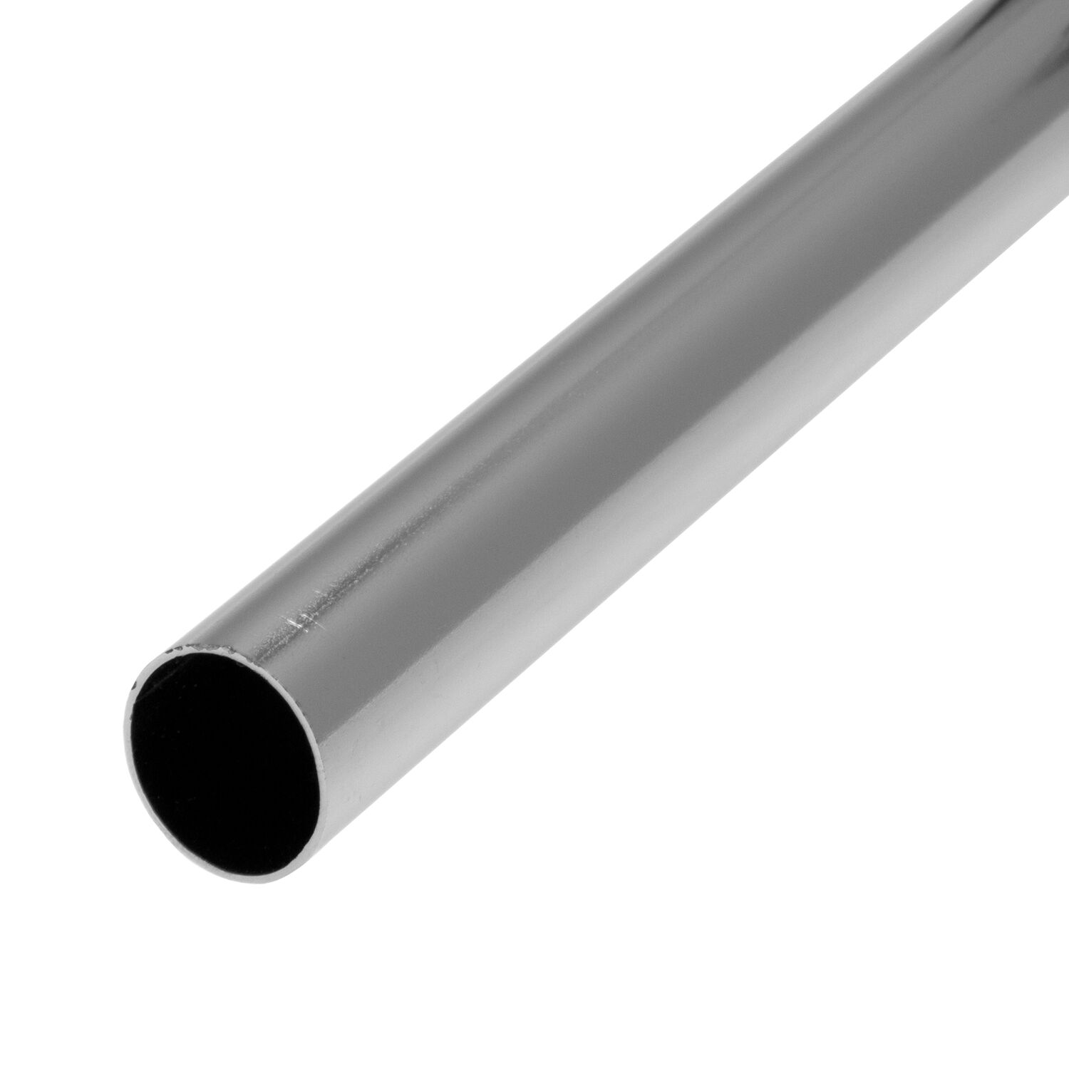 Barre de penderie Ø19mm rond l.2m chromé