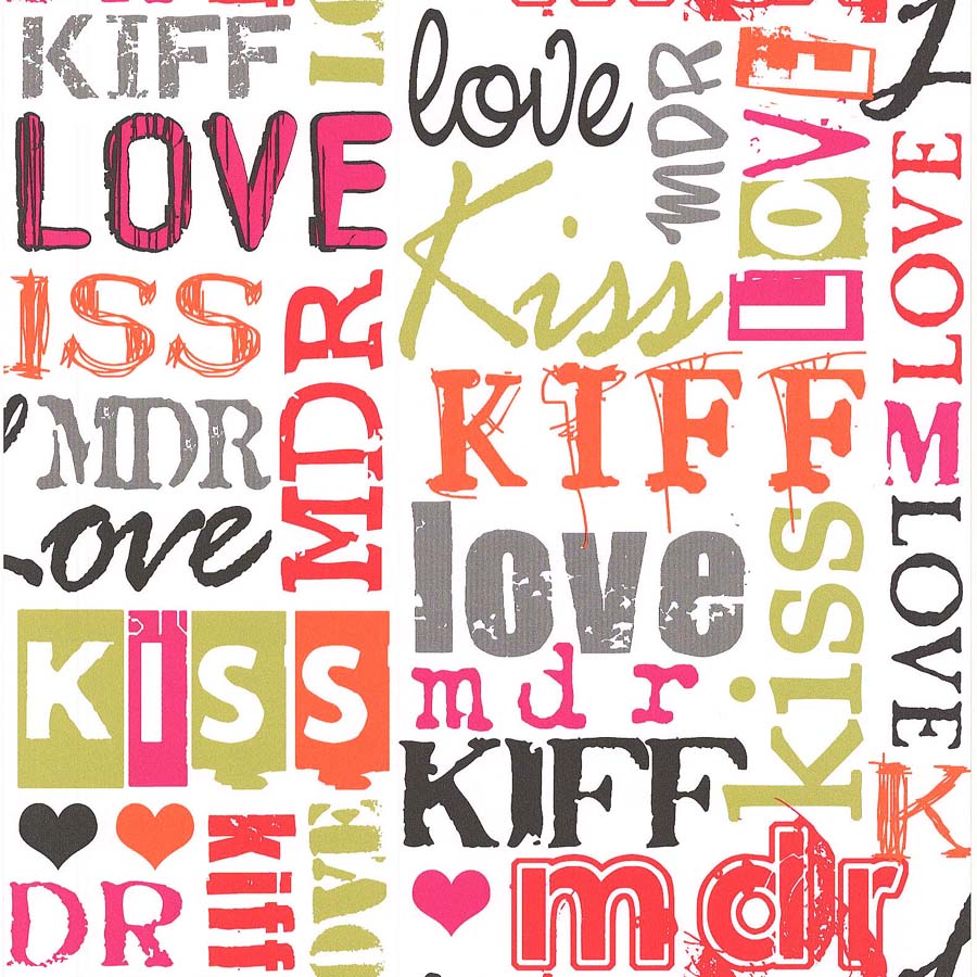 papier peint motif lol multico - LUTECE PP