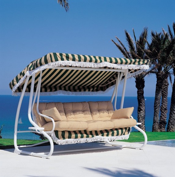 balancelle 511920 beige vert foret - VLAEMYNCK