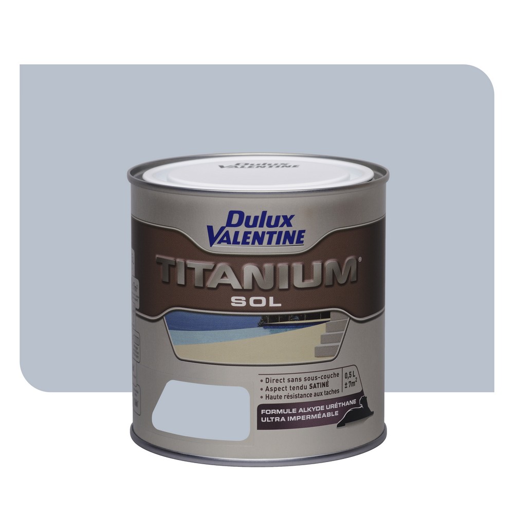 Peinture sol gris clair 0,5L - DULUX VALENTINE