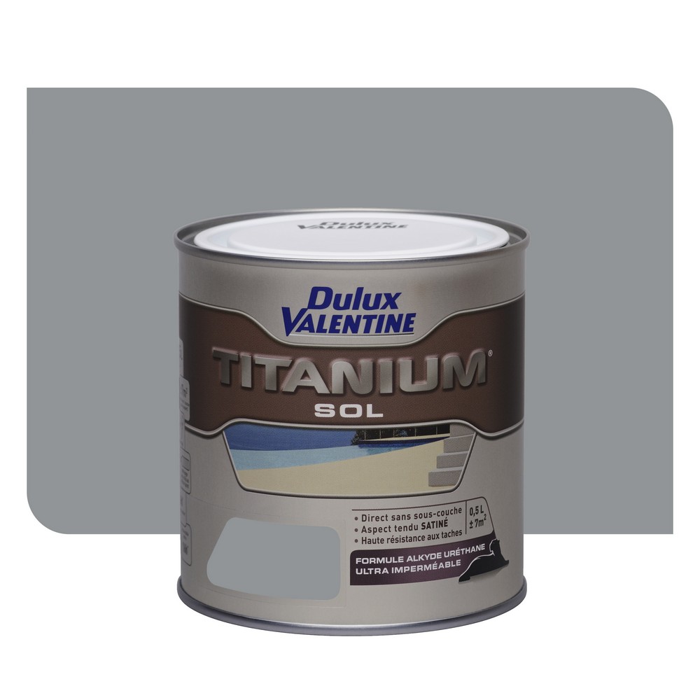 Peinture sol gris orly 0,5L - DULUX VALENTINE