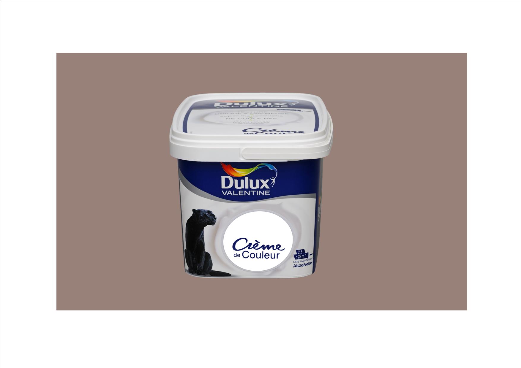 Peinture Crème de Couleur Satin Praline 1,25L - DULUX VALENTINE