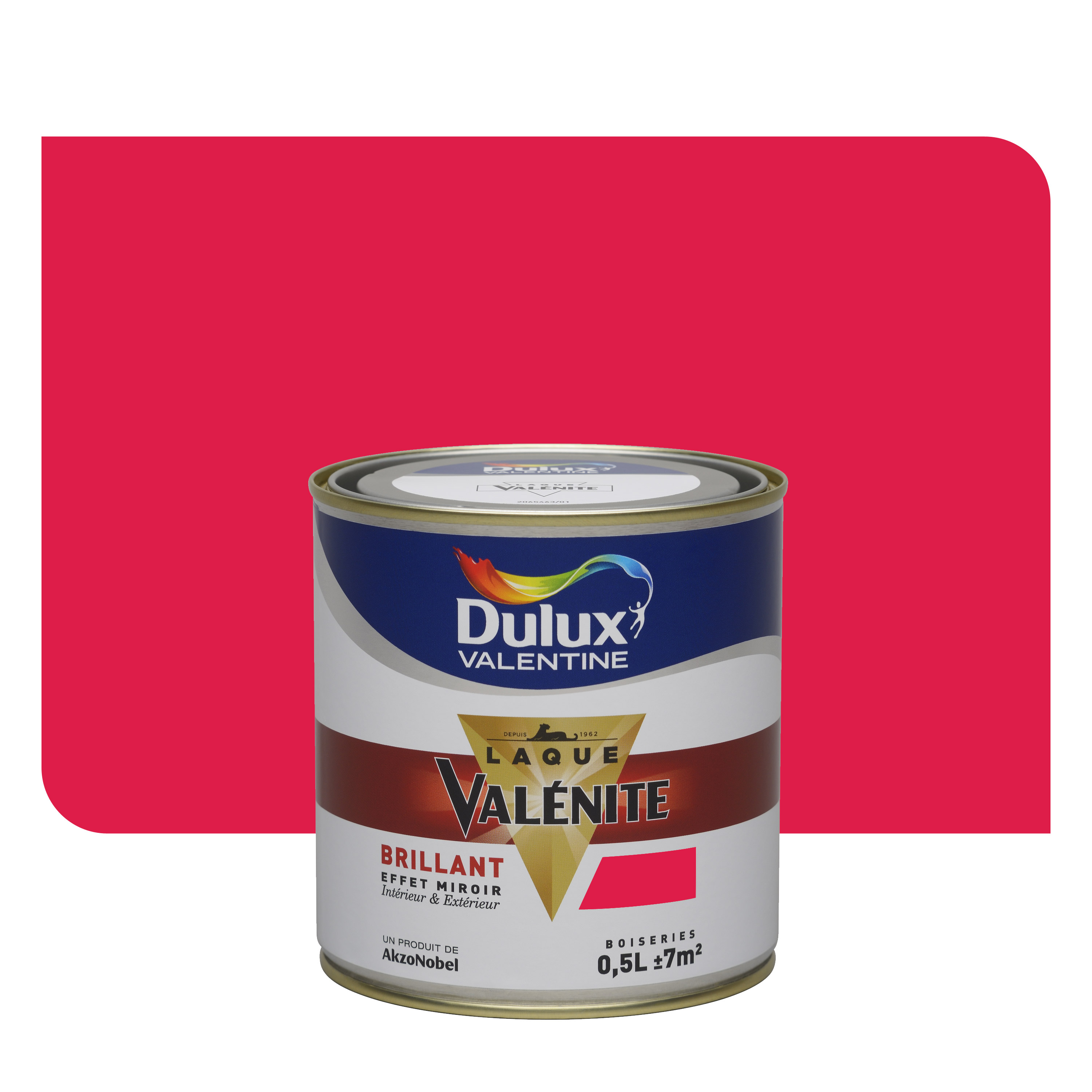 Peinture Laque Valénite Rouge Andalou Brillant 0,5L - DULUX VALENTINE