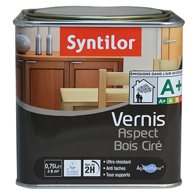 Vernis aspect bois cire wenge 0.75l - SYNTILOR