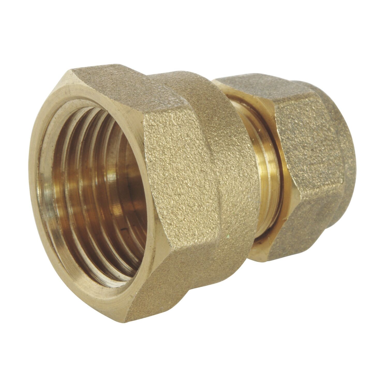 Raccord laiton à compression TC 12 - femelle 12/17