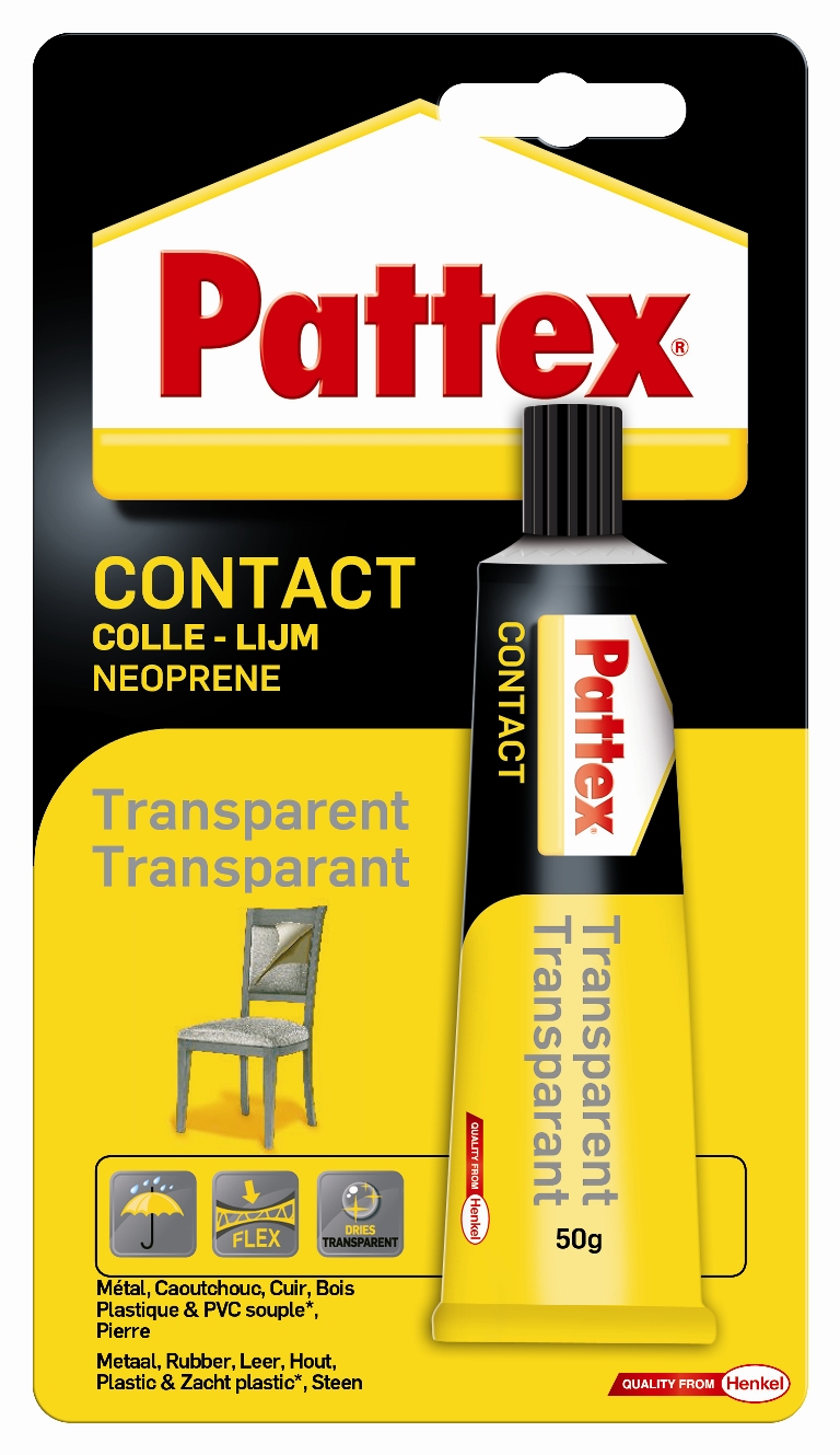 Colle contact transparent 50 g - PATTEX