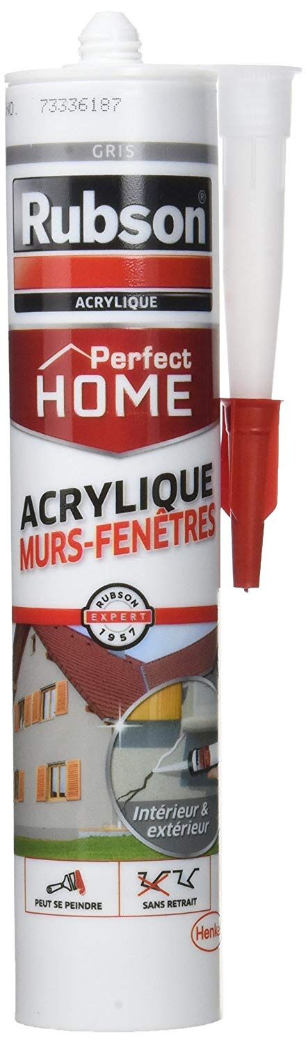Mastic Murs & Fenêtres gris 280 mL - RUBSON